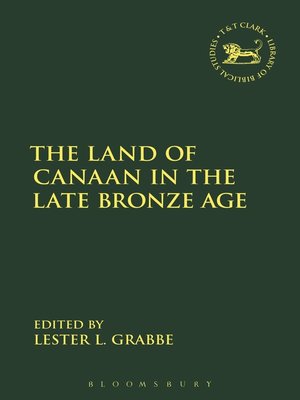cover image of The Land of Canaan in the Late Bronze Age